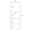Tuhome Mila Bathroom Cabinet, Two Interior Shelves, Two External Shelves, Single Door Cabinet, Smokey Oak MLI6586 - alternate 4